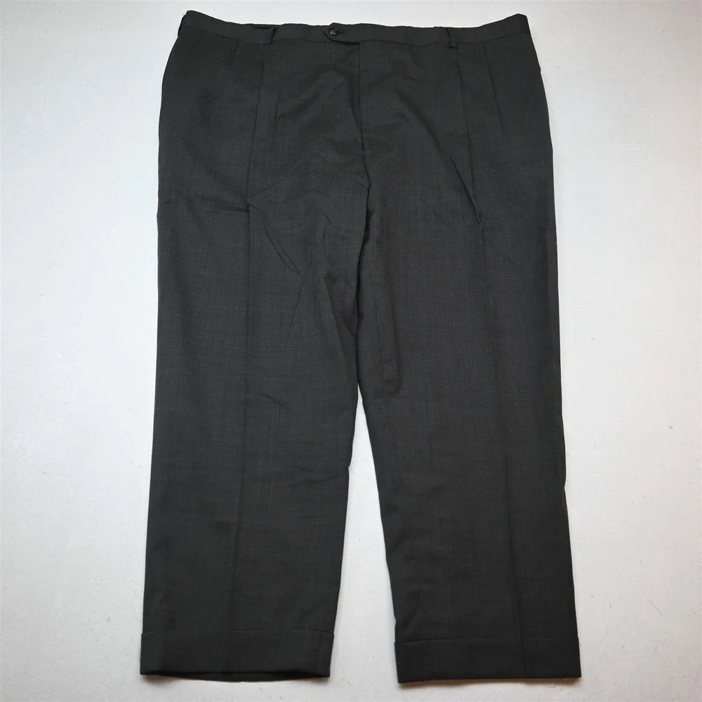 Jos A Bank 52S 42x28 Brown 100% Wool Mens Jacket Pants Suit